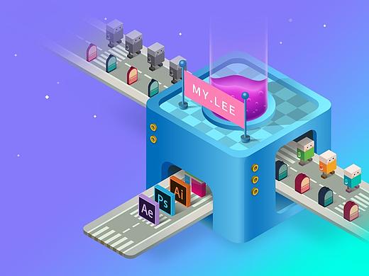 能量工厂-2.5D插画（个人主页-ZMjg0Njg1NTY=） - 其他平面 - 站酷设计师一位老仙女原创素材 - 站酷ZCOOL