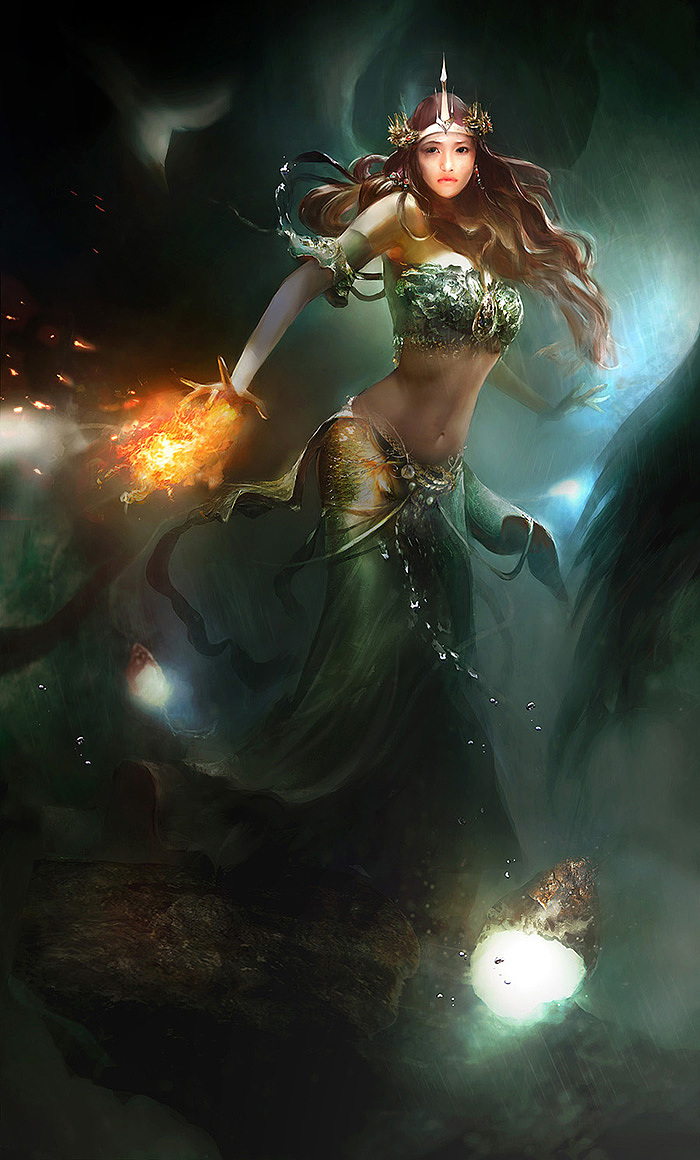 人鱼传说（图ZNjE4OTE0MDA=） - 创作习作 - 站酷设计师依恒CG原创素材 - 站酷ZCOOL