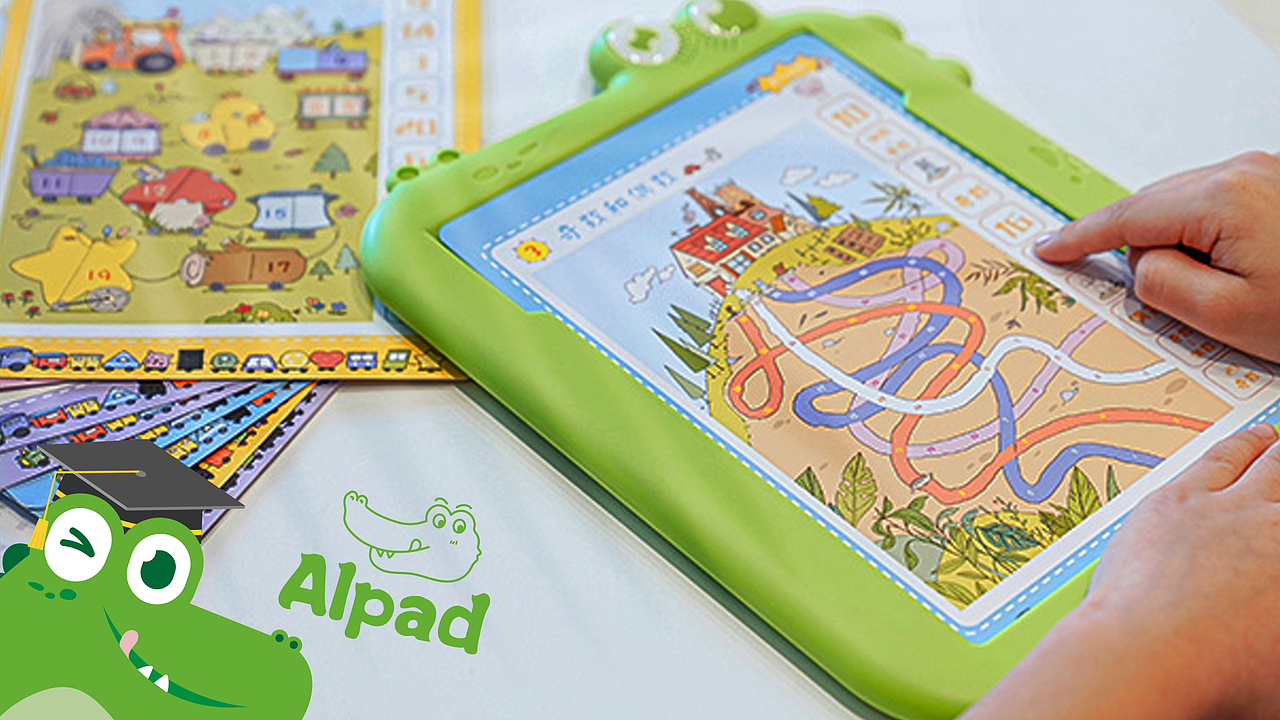 发声读物益智玩具小手按读逻辑数学儿童aipad包装设计