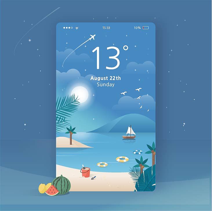 天气（图ZMjc1MDQ4OTE2） - 主题/皮肤 - 站酷设计师江于晏原创素材 - 站酷ZCOOL