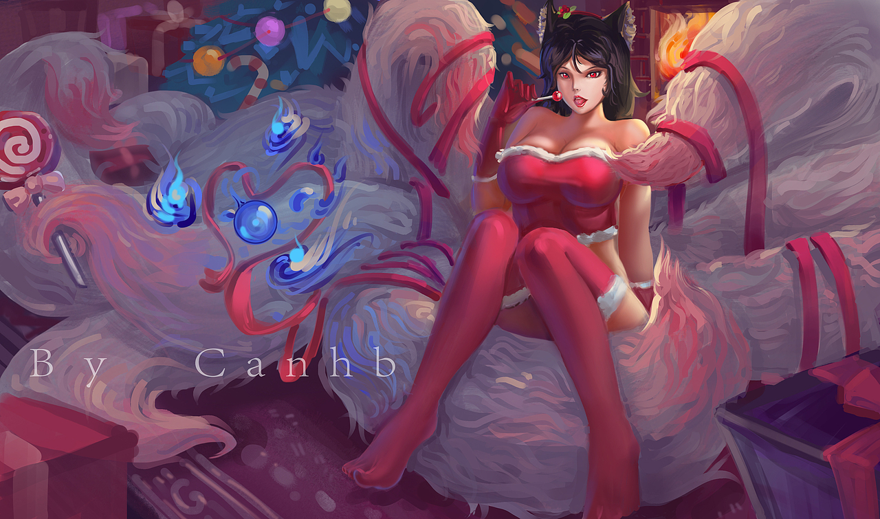 阿狸圣诞糖果（图ZMTg4ODE3MTQ4） - 商业插画 - 站酷设计师潮博众乐原创素材 - 站酷ZCOOL