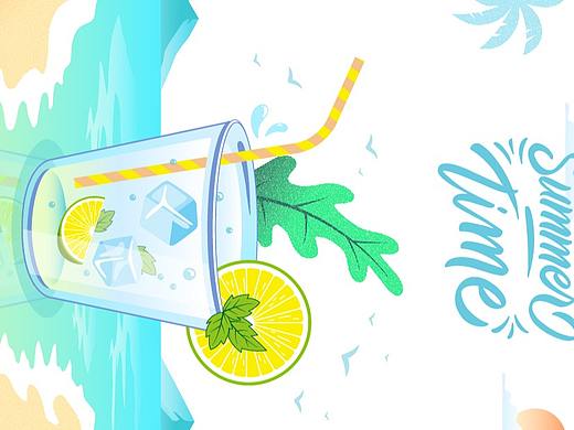 Its summer time（个人主页-ZNDU1Mjc3NTY=） - 艺术插画 - 站酷设计师Maggi2原创素材 - 站酷ZCOOL