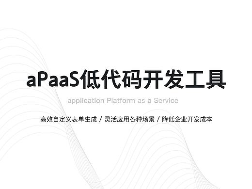 aPaas低代码平台