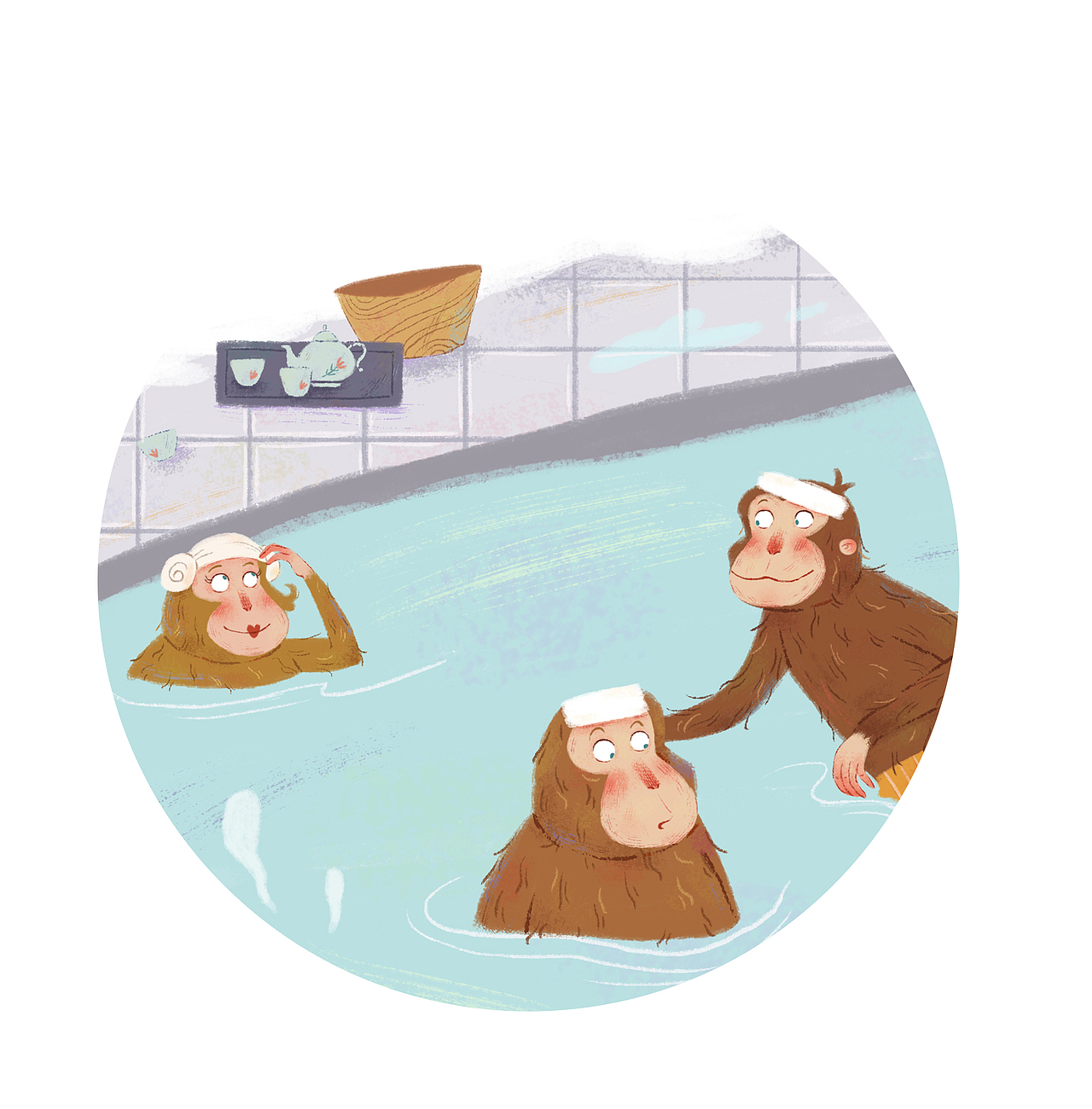 我是来泡温泉的