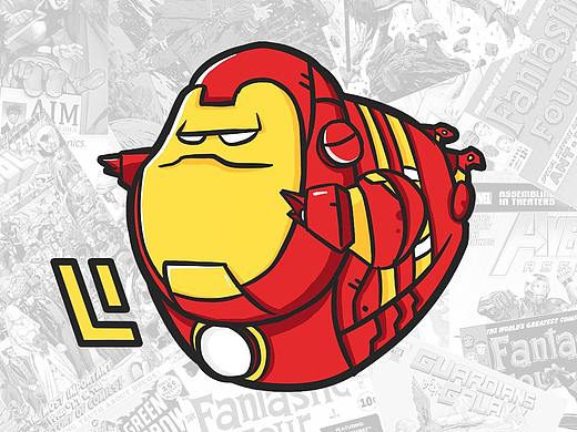 钢铁侠插画丨卡通丨潮流