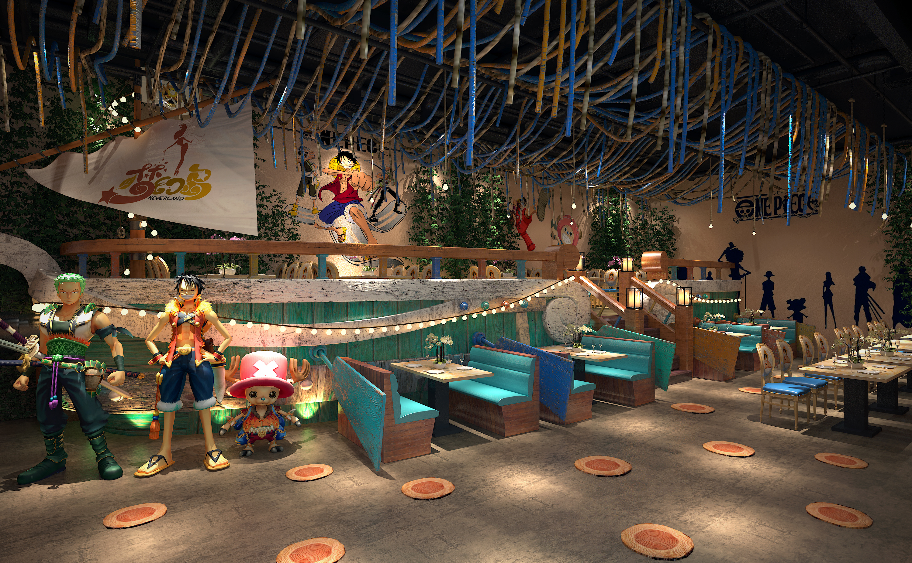 高档海鲜自助餐空间|空间|室内设计|lc0908 - 原创作品 - 站酷 (zcool