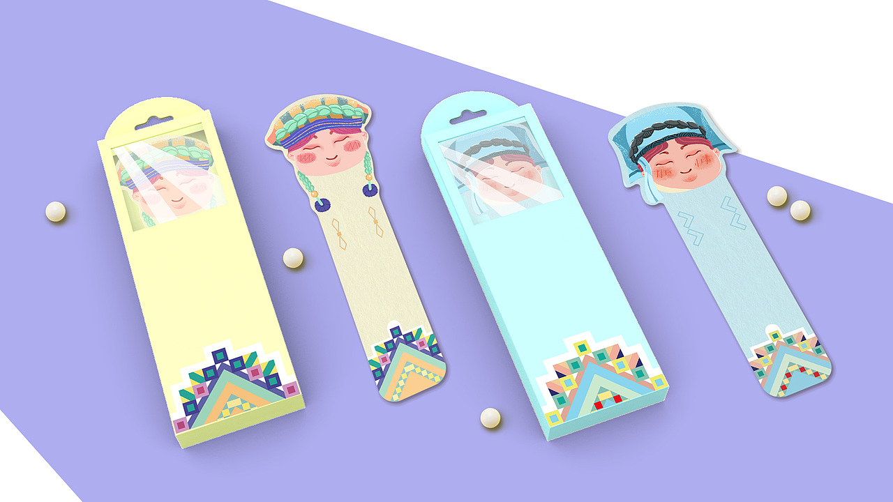 民族趣味书签（图ZMjcxNDE3MDAw） - 创作习作 - 站酷设计师金与琮YUCONG原创素材 - 站酷ZCOOL