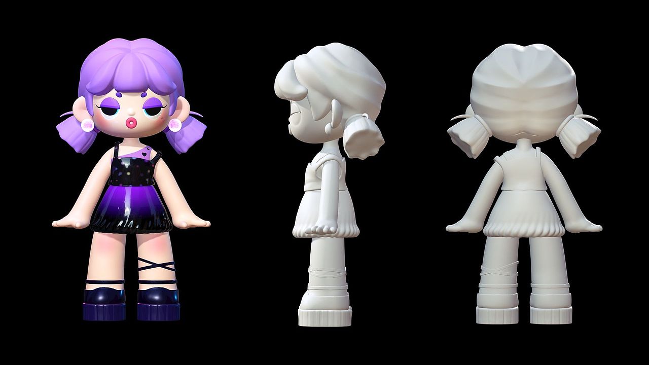 nomad建模|rainbow baby ip设计