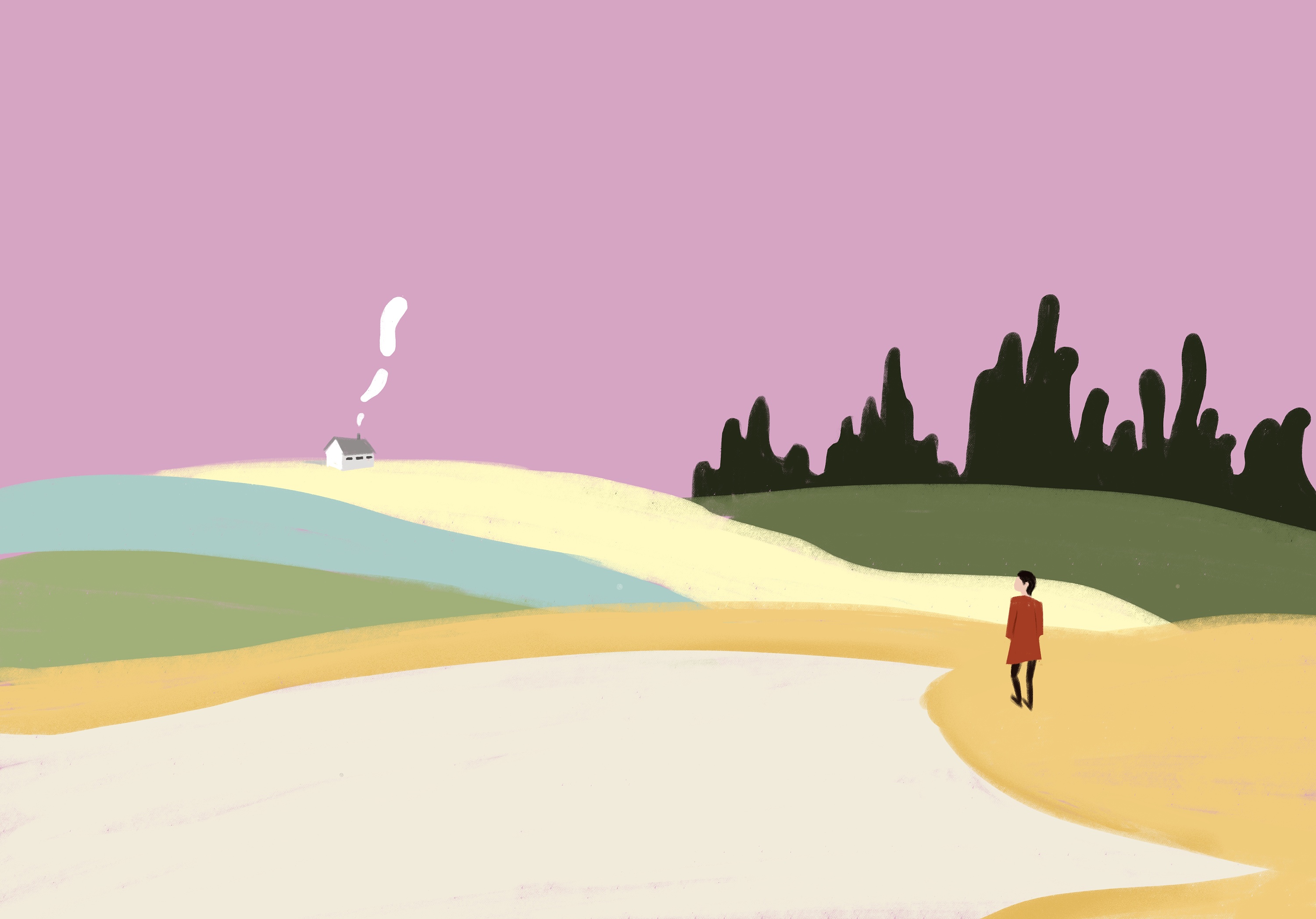 场景插画配色教程【ipad插画录播】