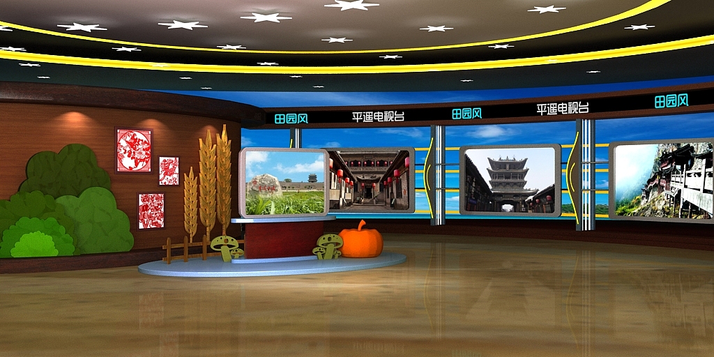 虚拟演播室（田园风）（图ZMTY1Mjk1MjA=） - 场景 - 站酷设计师SevenNicole原创素材 - 站酷ZCOOL
