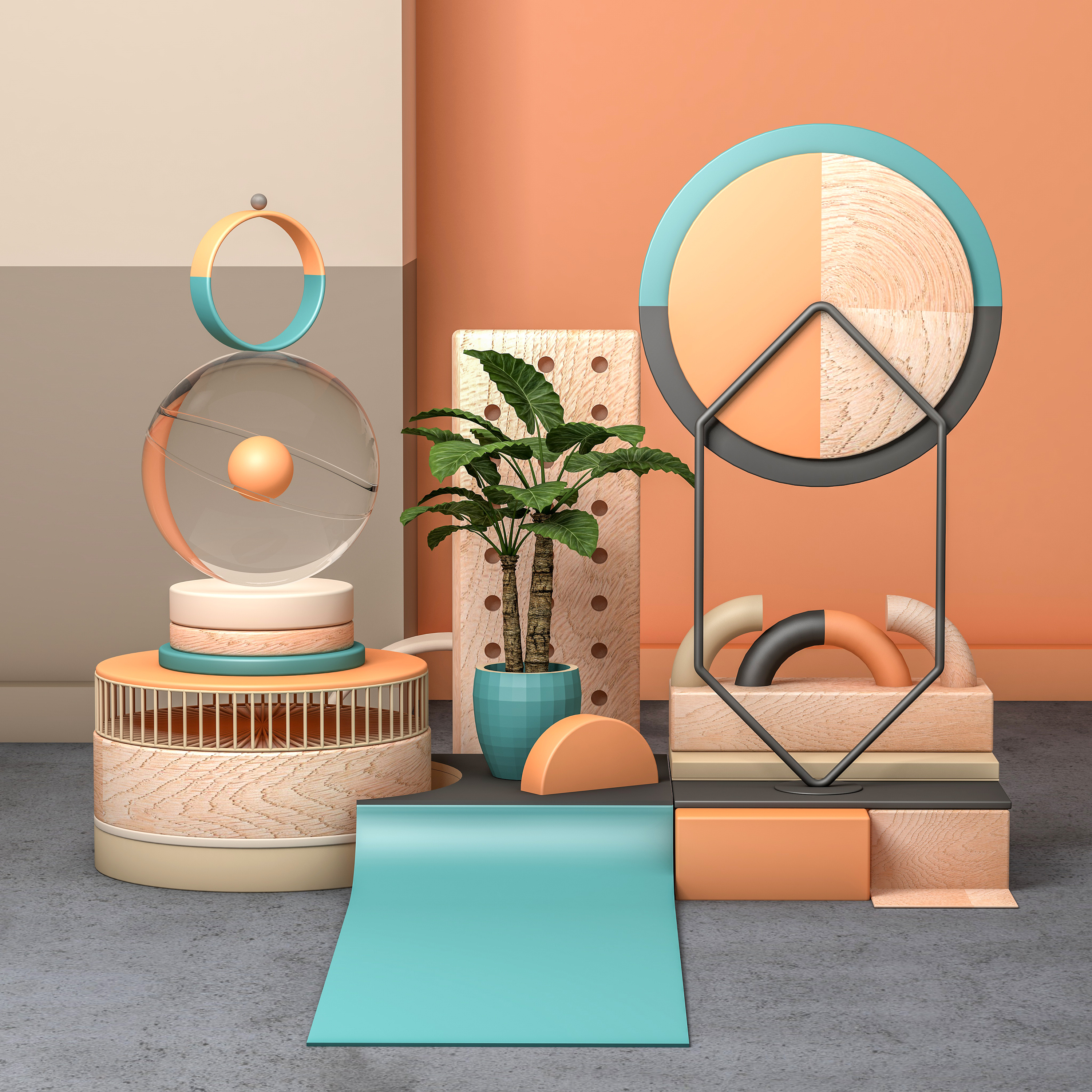 小物件组合渲染2