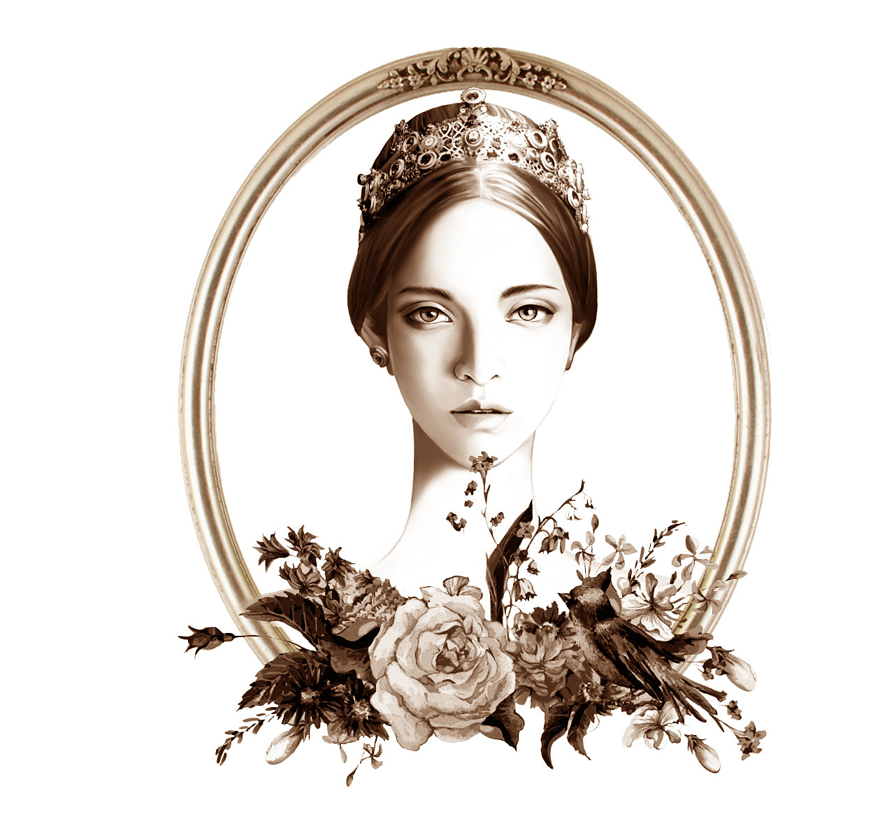 纸胶带约稿 头像 复古