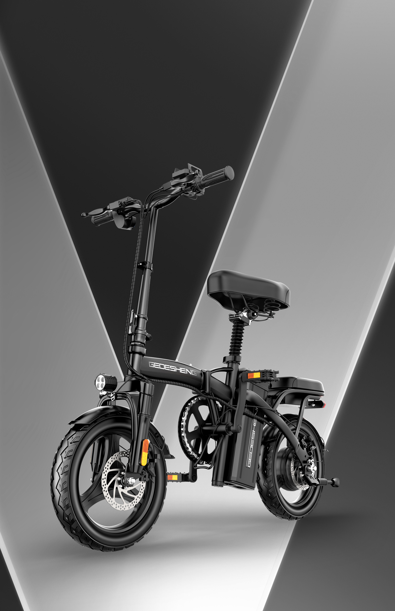 哈罗车服 脚踏助力电动车 建模 渲染 精修