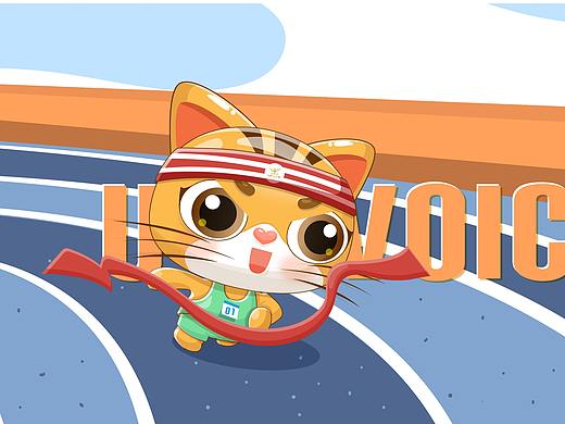中华田园猫 猫咪IP吉祥物设计 金话筒吉祥物