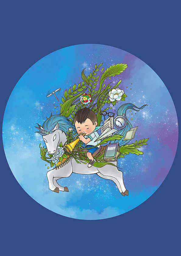 《时间的河》（图ZMTY0MjU3OTI=） - 新锐潮流插画 - 站酷设计师哈哈小子原创素材 - 站酷ZCOOL