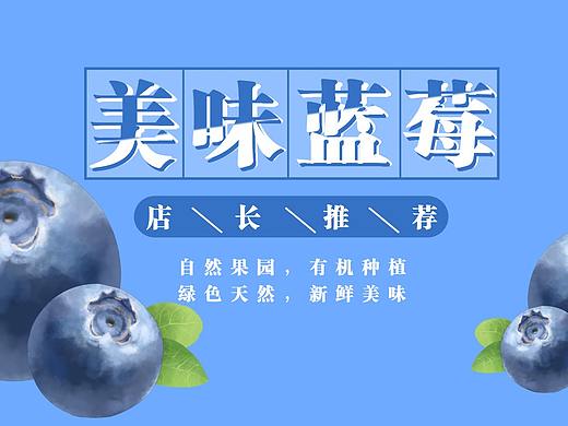 藍莓banner+海報（個人主頁-ZNDU4NDY0NzI=） - 其他平面 - 站酷設(shè)計師吳舒媛原創(chuàng)素材 - 站酷ZCOOL