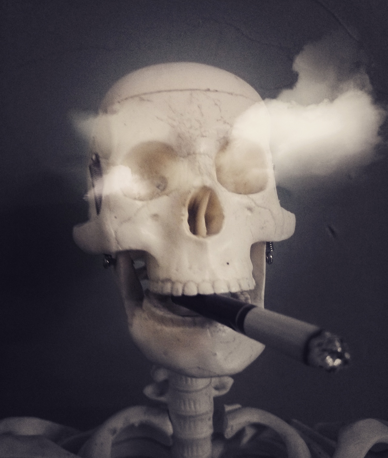 骷髅头抽烟,也会对健康有害吗?