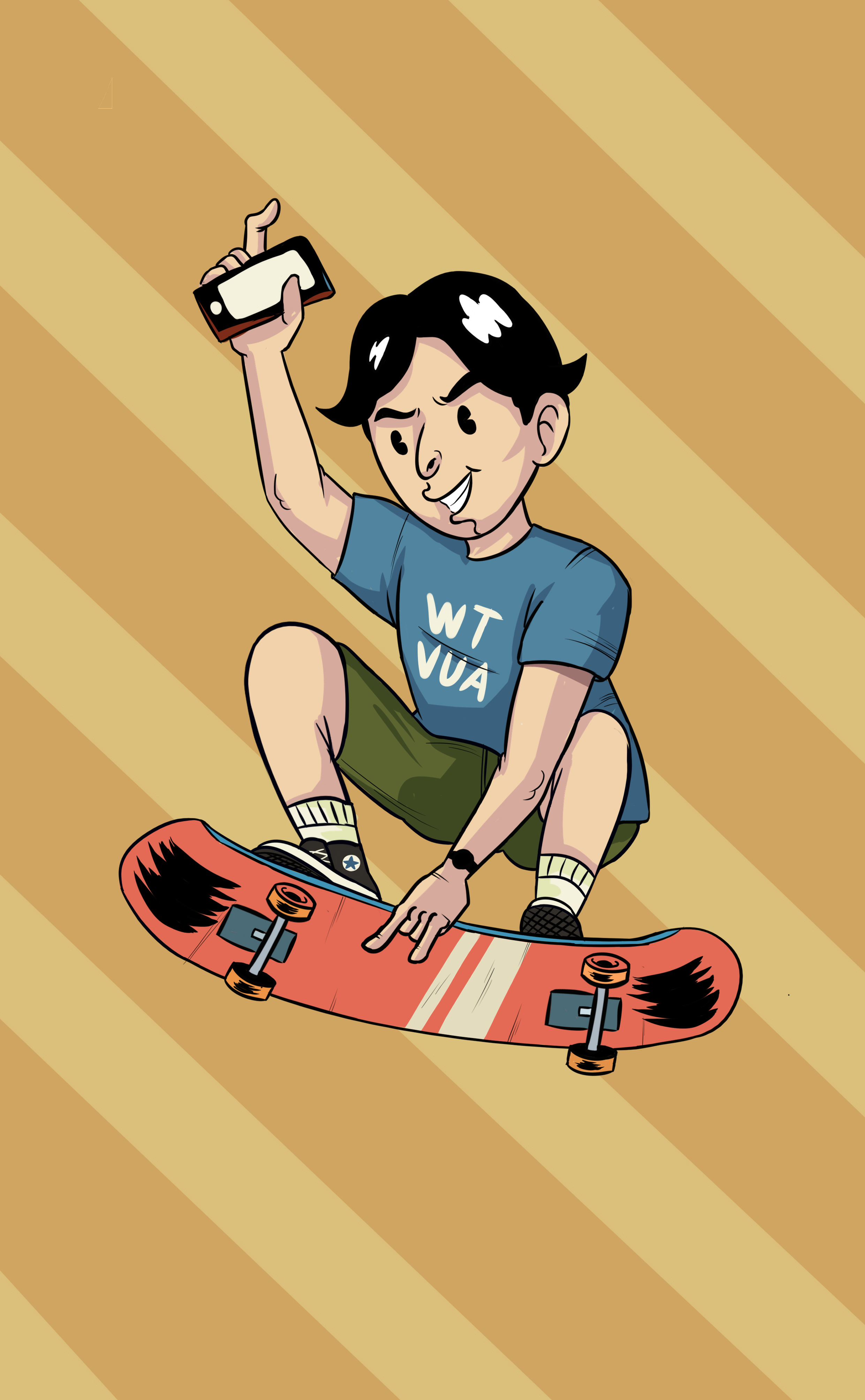 滑板|插画|创作习作|嘟嘟kai - 原创作品 - 站酷 (zcool)