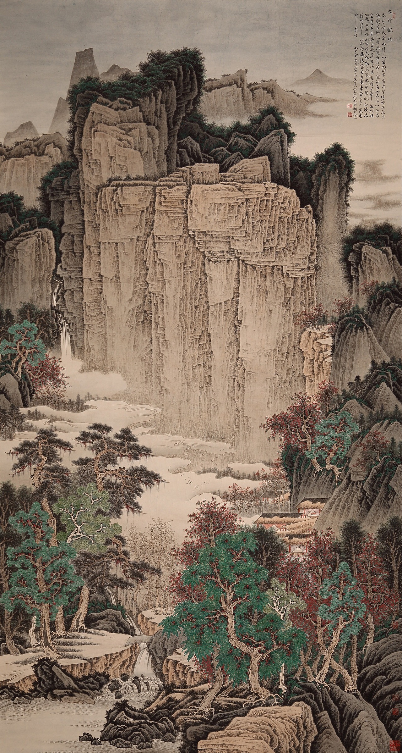 贾国英国画山水作品赏析