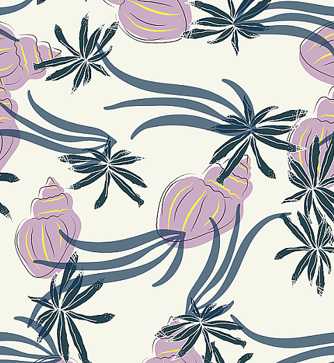 印花布料图案矢量图