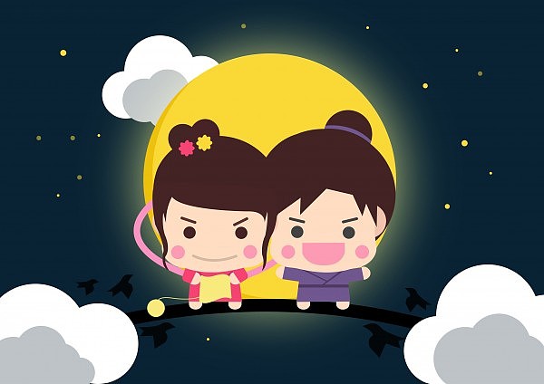 Q版牛郎织女（图ZNDkxNDQ4Njg=） - 其他 - 站酷设计师嗨小不溜原创素材 - 站酷ZCOOL