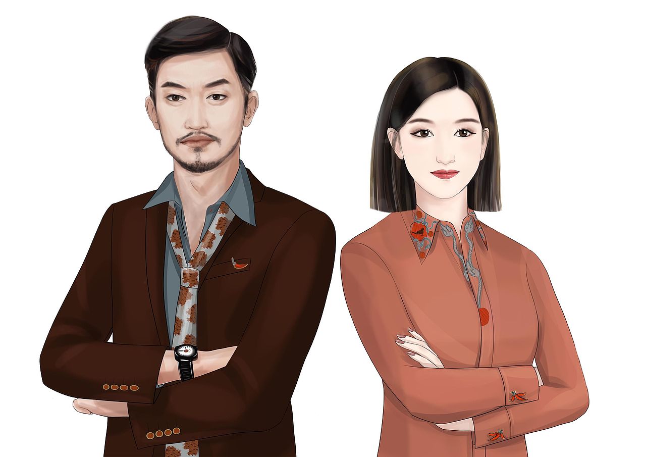 商务风人物形象插图（图ZMzczNTU3MzEy） - 商业插画 - 站酷设计师田田圈插画原创素材 - 站酷ZCOOL