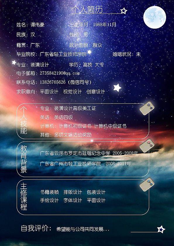个人简历（图ZMjM1NTUxMjYw） - 信息图表 - 站酷设计师TH003原创素材 - 站酷ZCOOL