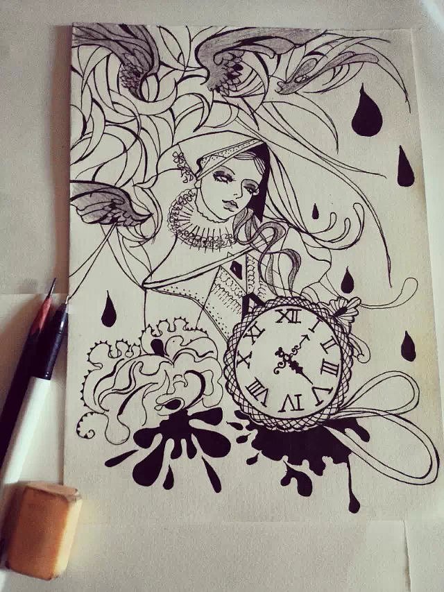 绘画作品（图ZMTE4MDEyNTM2） - 创作习作 - 站酷设计师Ruiwan_原创素材 - 站酷ZCOOL