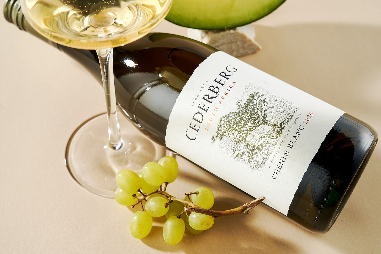 酒类摄影|塞德堡白诗南白葡萄酒cederberg2020