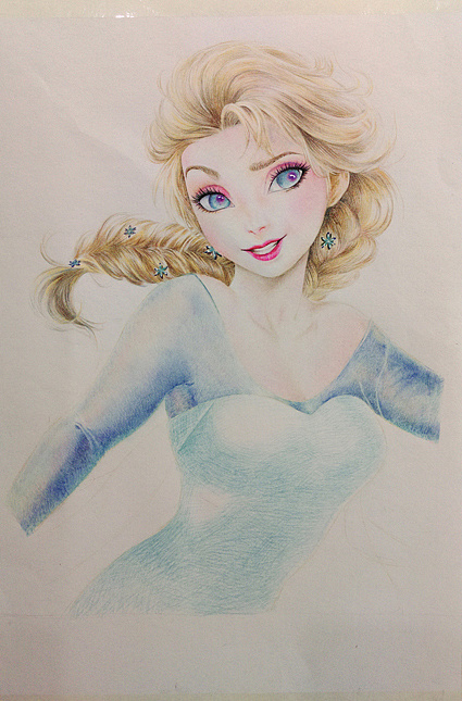 冰雪奇缘|纯艺术|绘画|只露尻尾 - 原创作品 - 站酷 (zcool)