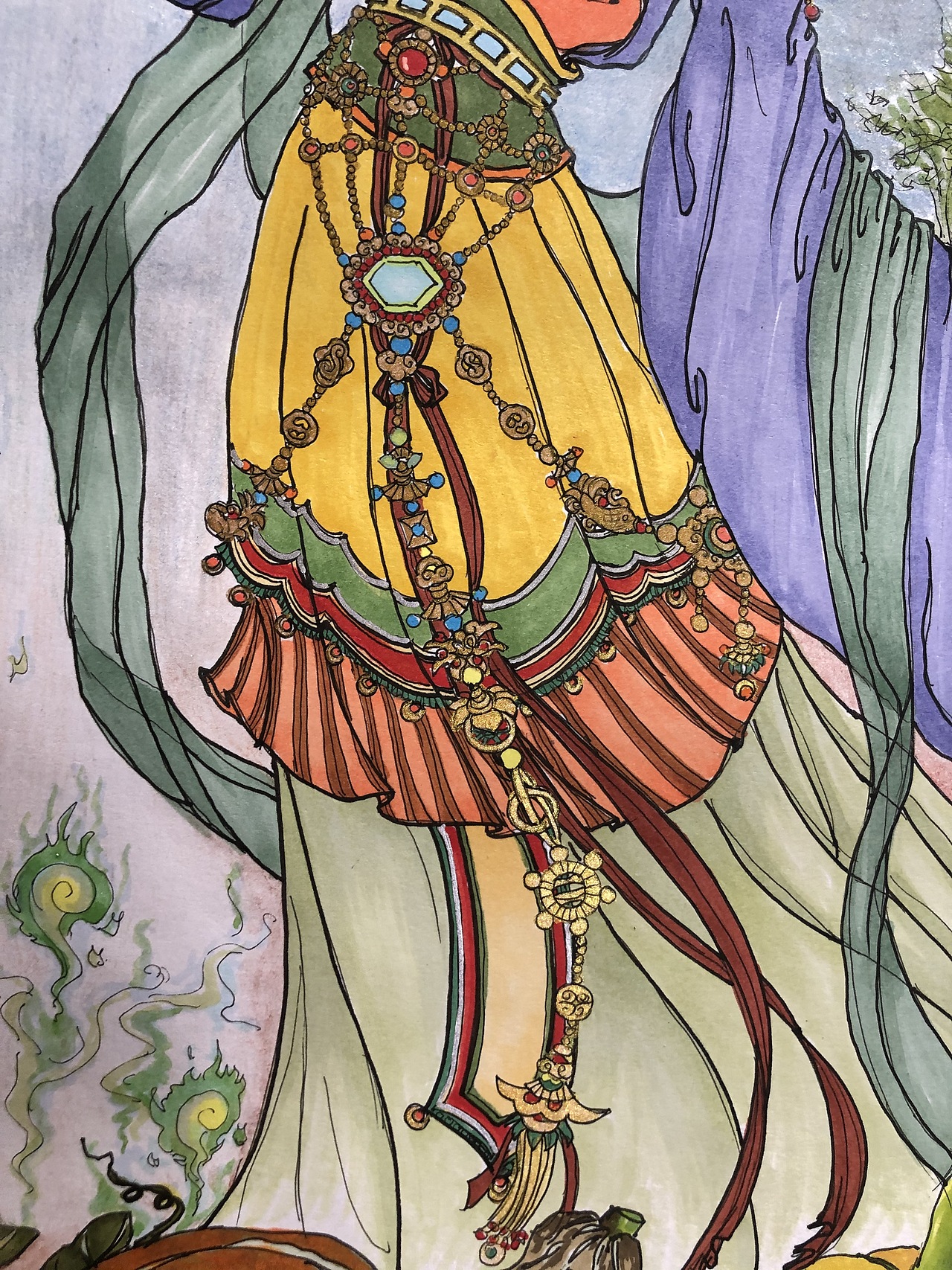 【万圣节🎃】【古风手绘】南瓜仙女2.0