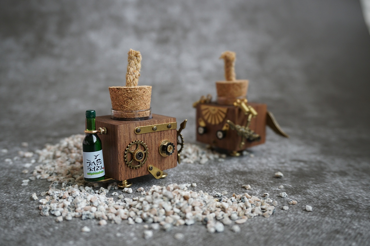 12星座手工实木精油香薰瓶桌面摆件