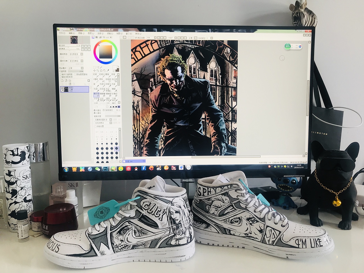 废一双AJ   画个DC小丑