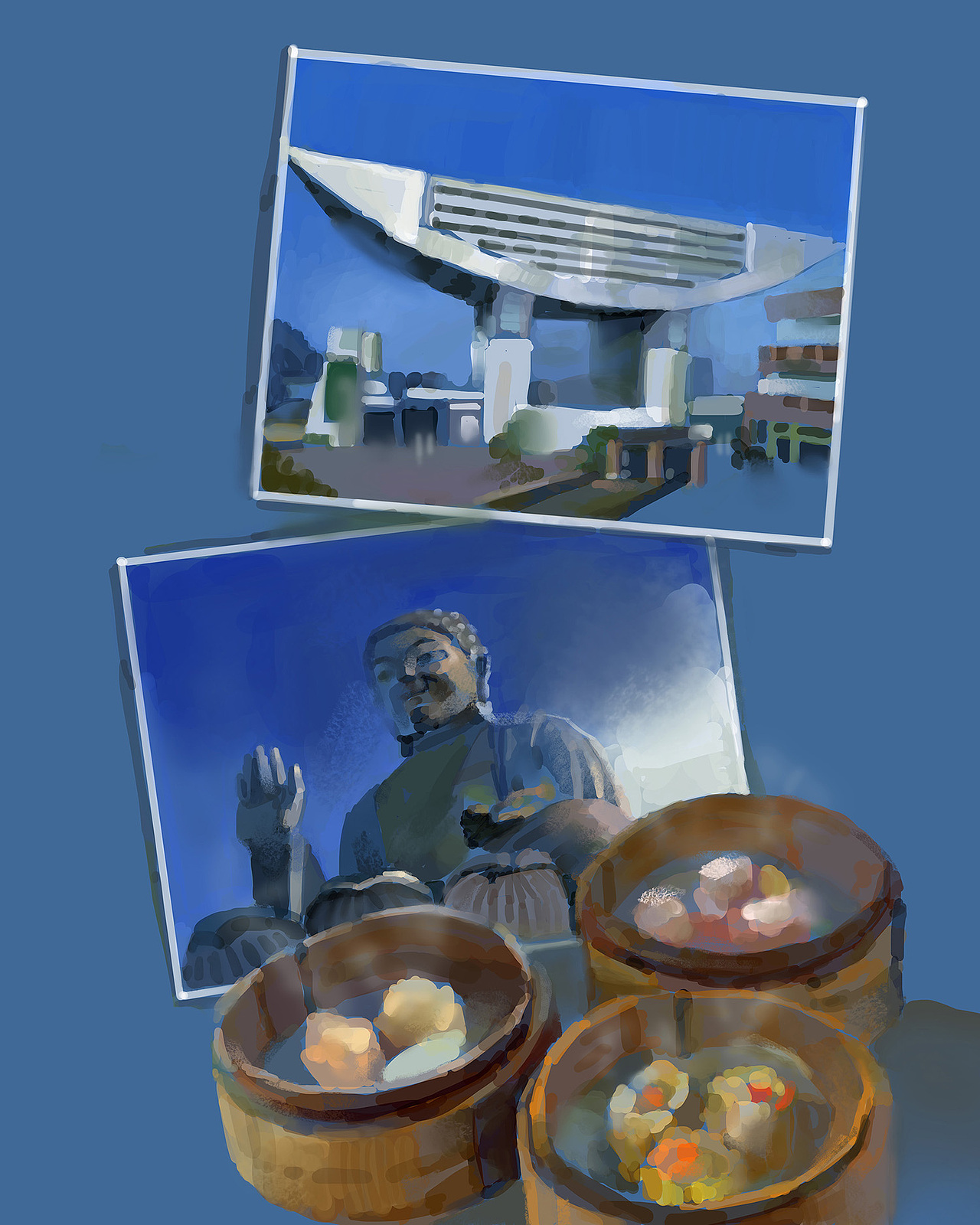 旅游景点商业插画（图ZMjA5NjA0ODEy） - 商业插画 - 站酷设计师梁皓南原创素材 - 站酷ZCOOL