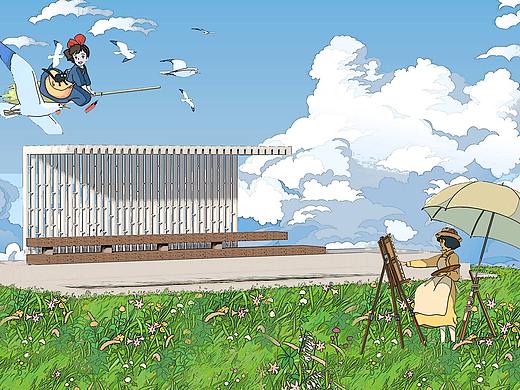 Students' works | 景观设计-插画风格作品集2