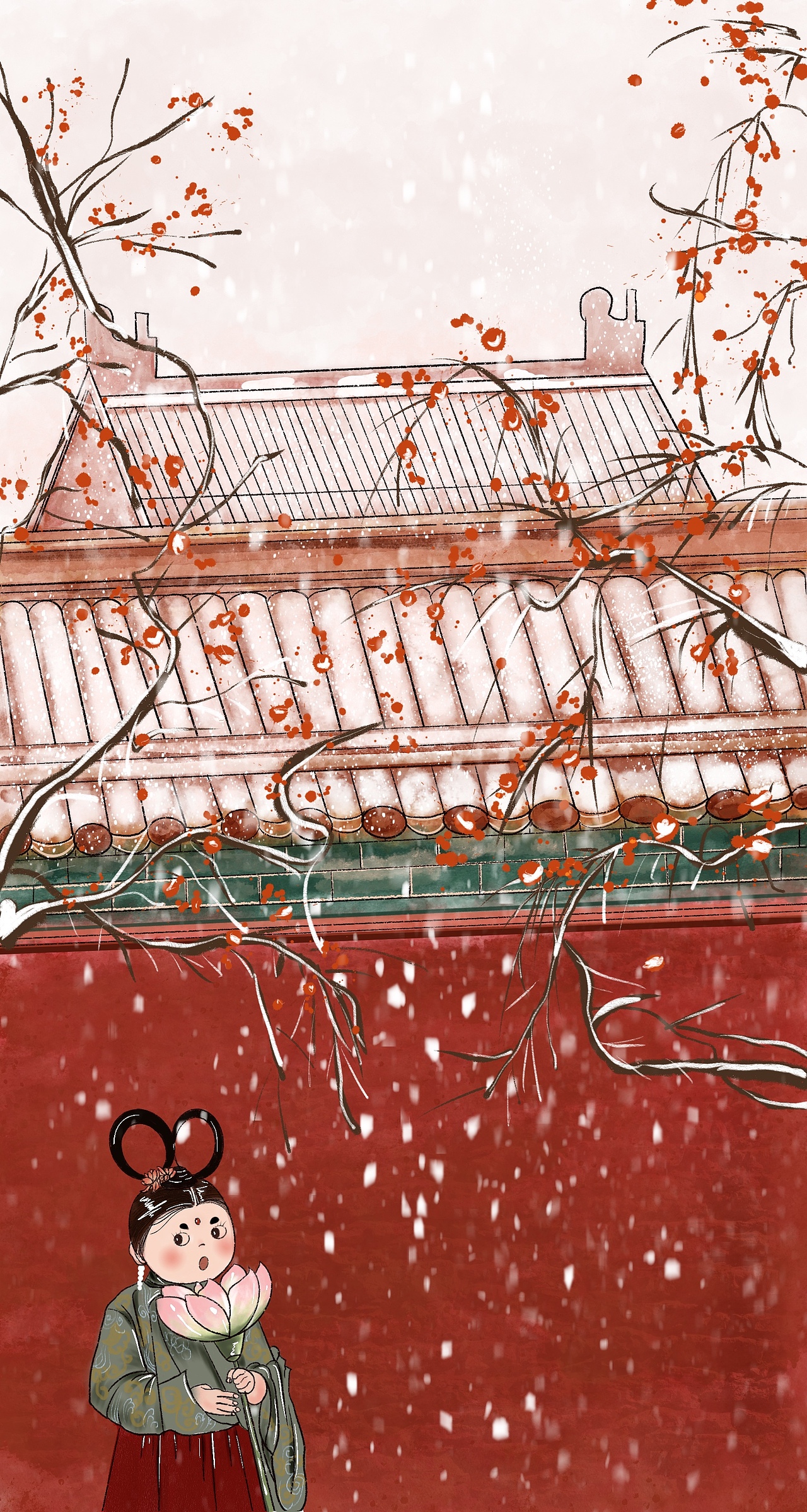 紫禁城的雪（图ZMjY2NjcwNTI4） - 绘本 - 站酷设计师郑娃娃原创素材 - 站酷ZCOOL