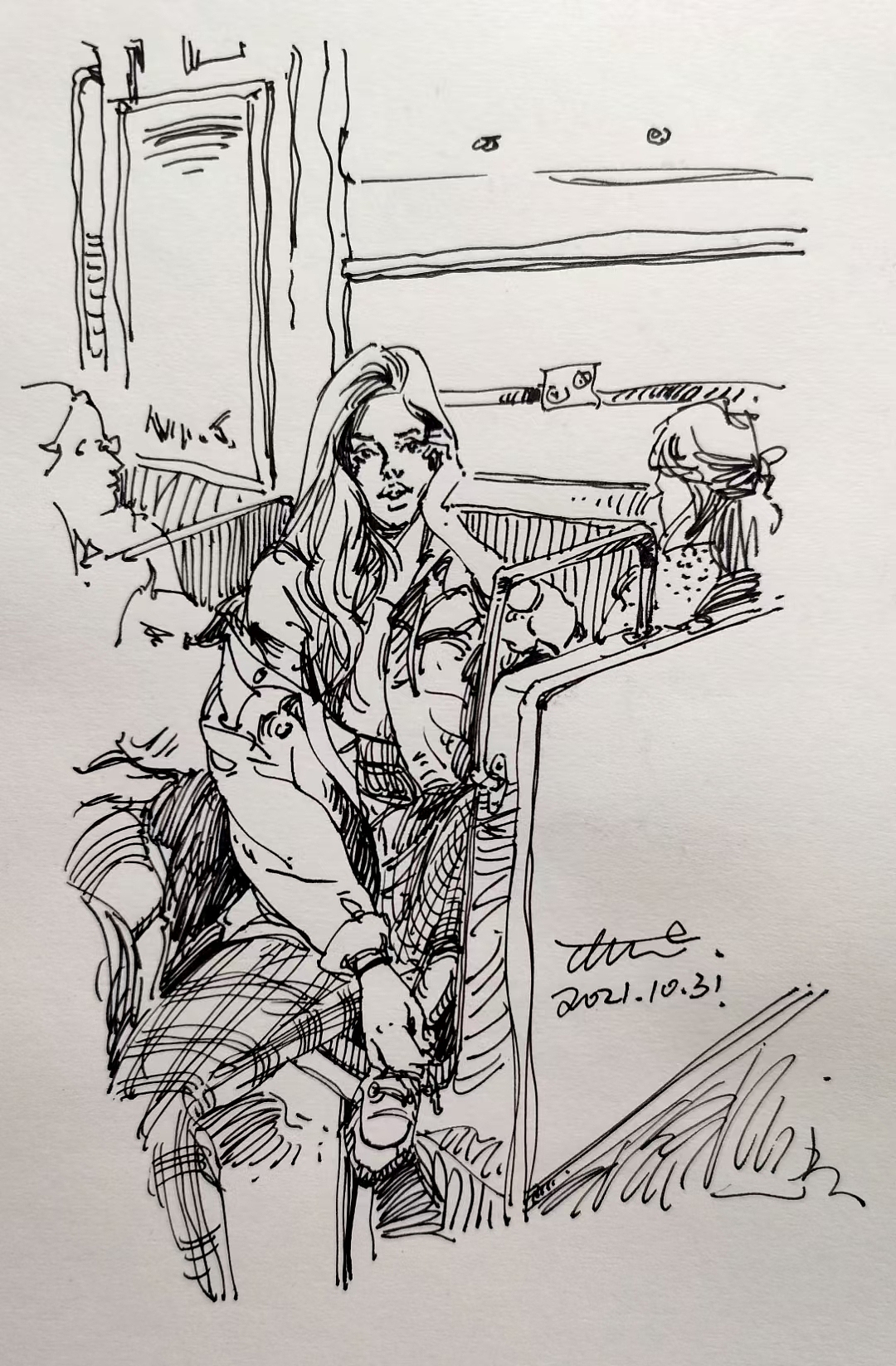 近日速写（图ZMjgxNDkwMzE2） - 绘画 - 站酷设计师张晓睿原创素材 - 站酷ZCOOL