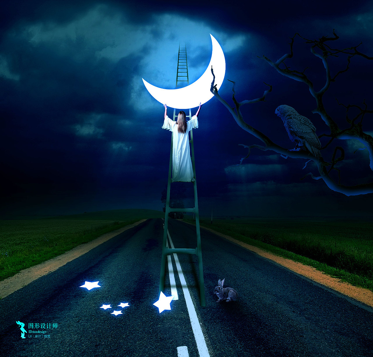 明月空中挂（图ZMTE1OTQyOTgw） - 修图/后期 - 站酷设计师图形设计师原创素材 - 站酷ZCOOL