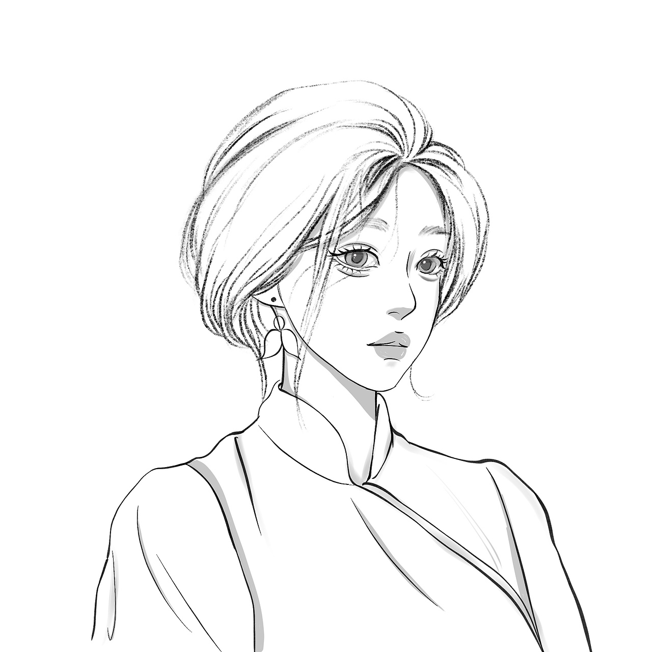 手绘头像（图ZMjczNjUwMTQ4） - 创作习作 - 站酷设计师猫头鹰设计师原创素材 - 站酷ZCOOL