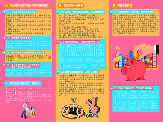 防范非法集资宣传教育参考资料-四折页