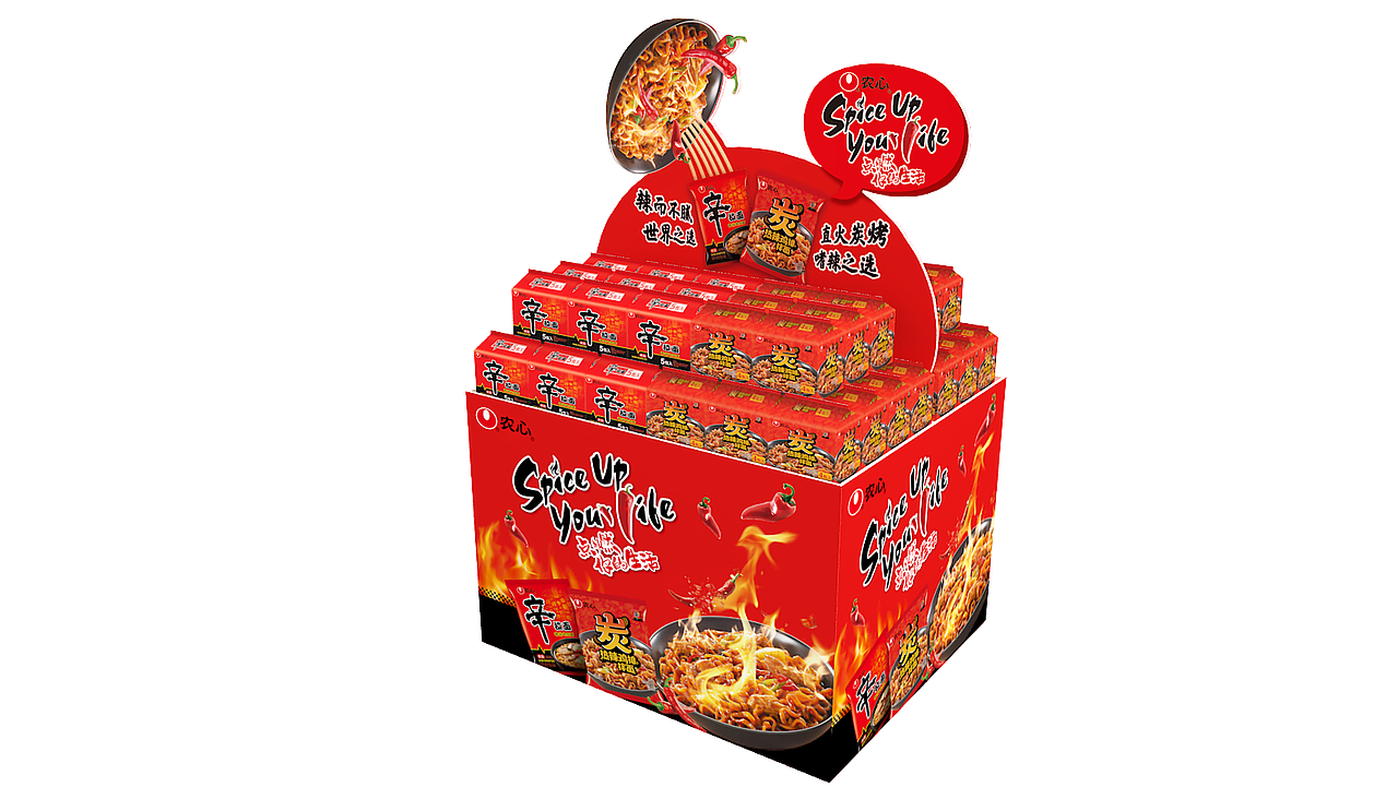 方便面b堆头效果