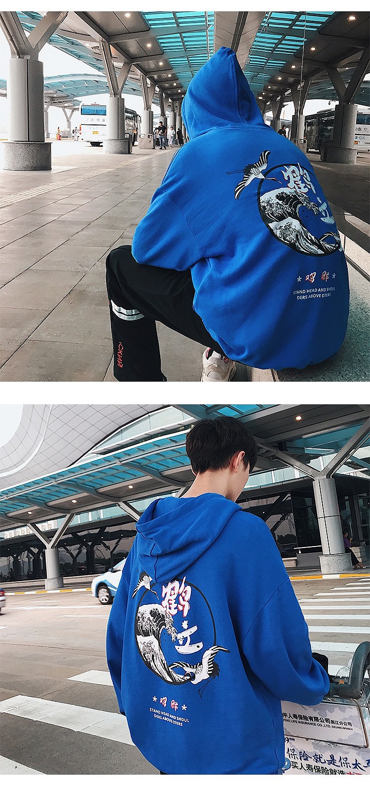 电商潮牌PANMAX中国风仙鹤图案设计