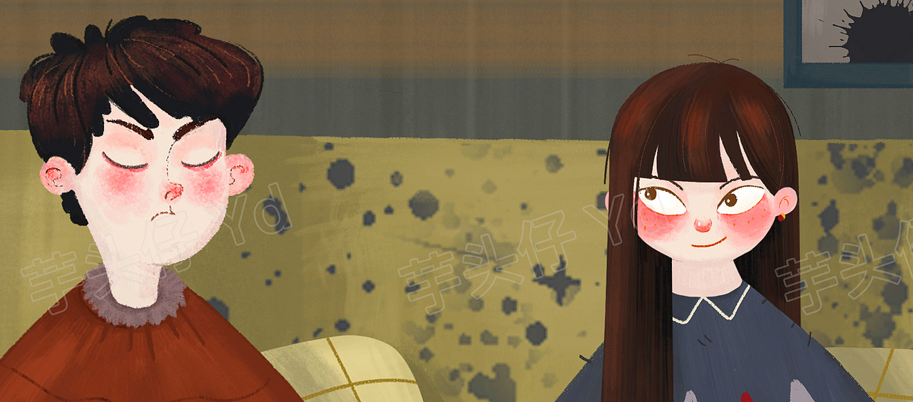 小两口（图ZMTczNDg2ODA0） - 创作习作 - 站酷设计师芋头仔Yd原创素材 - 站酷ZCOOL