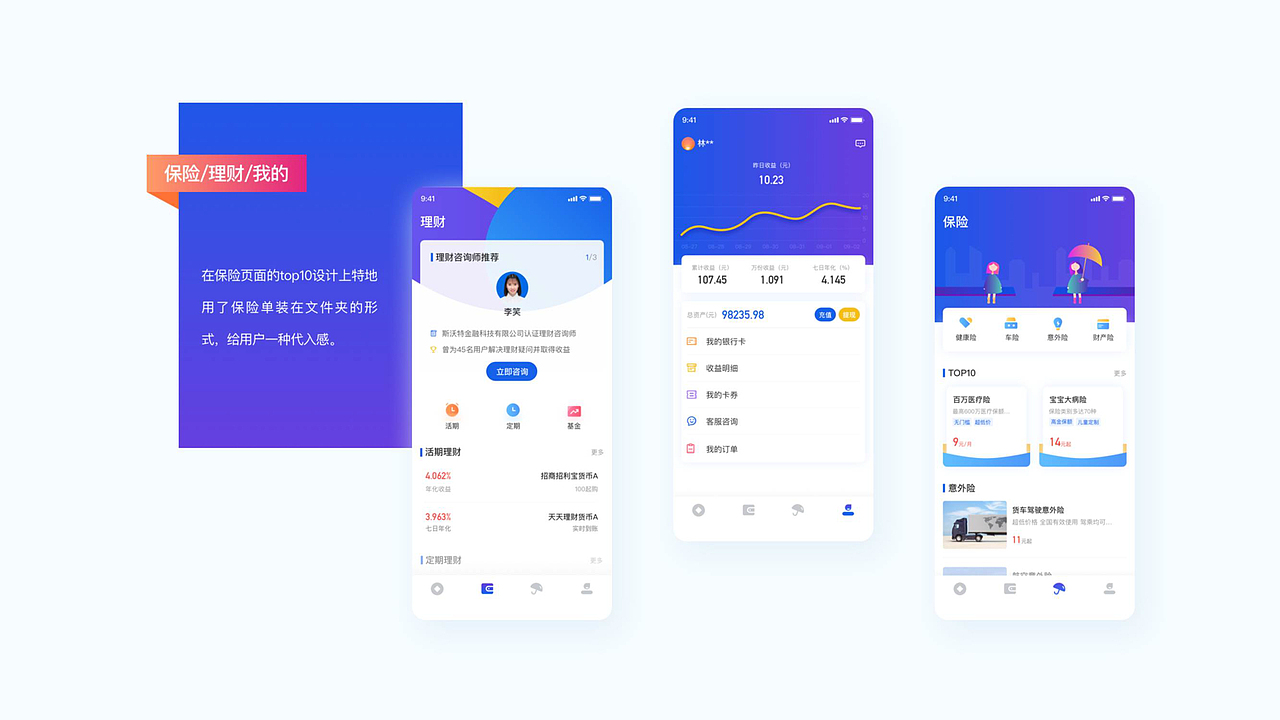 口袋喵金融APP（图ZMjUxODE1Mzg4） - APP界面 - 站酷设计师子非良人原创素材 - 站酷ZCOOL