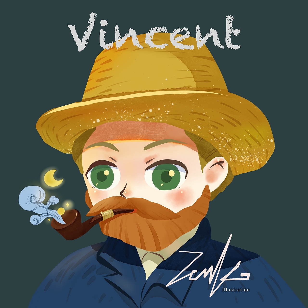 名画&画家改编｜三联（图ZMzc1MTQyNzgw） - 艺术插画 - 站酷设计师ZACK插画原创素材 - 站酷ZCOOL