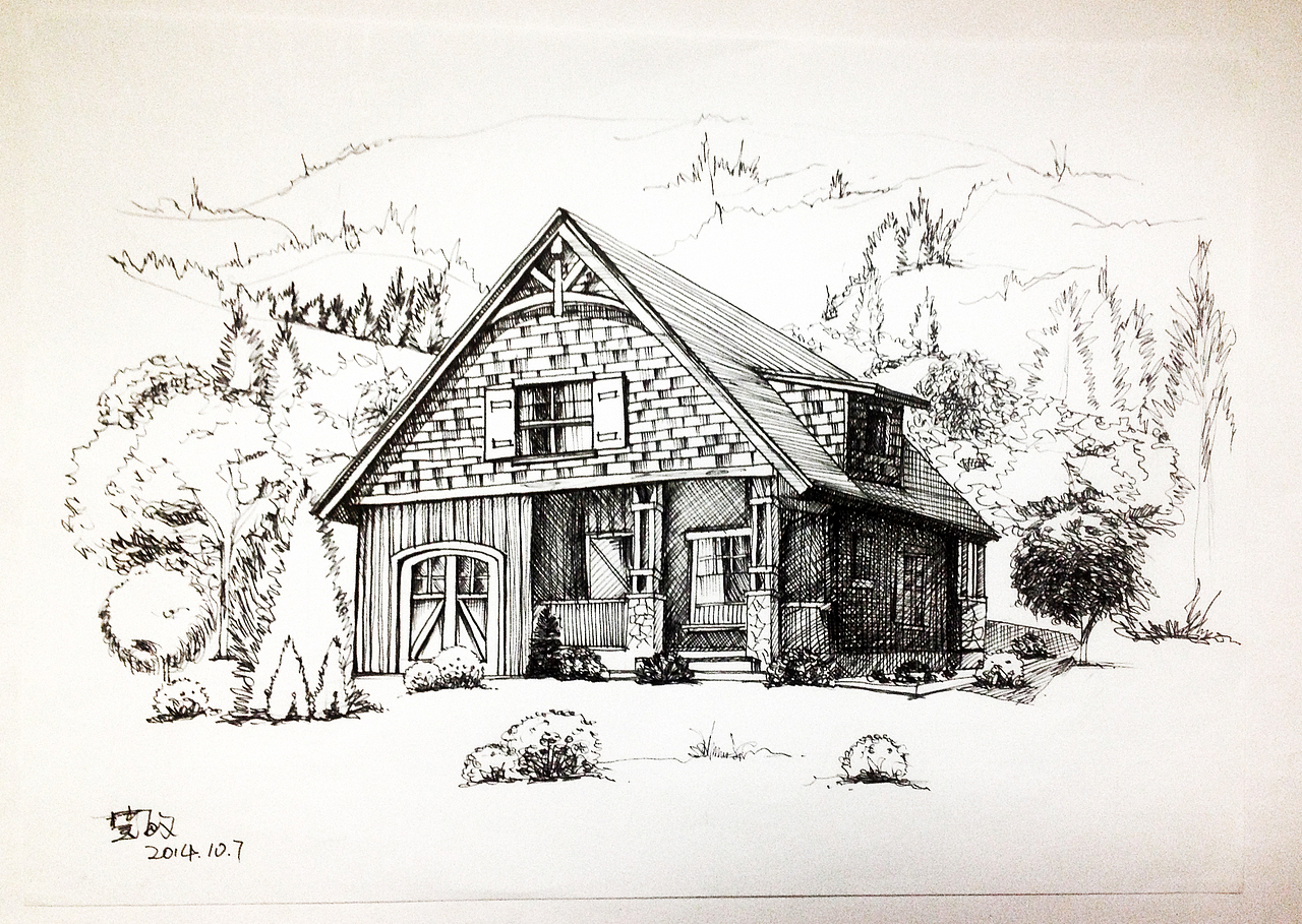 很羡慕那种随心所欲提笔就画的人。（图ZMjE1NzI2MTY=） - 创作习作 - 站酷设计师慧心禅绕画原创素材 - 站酷ZCOOL