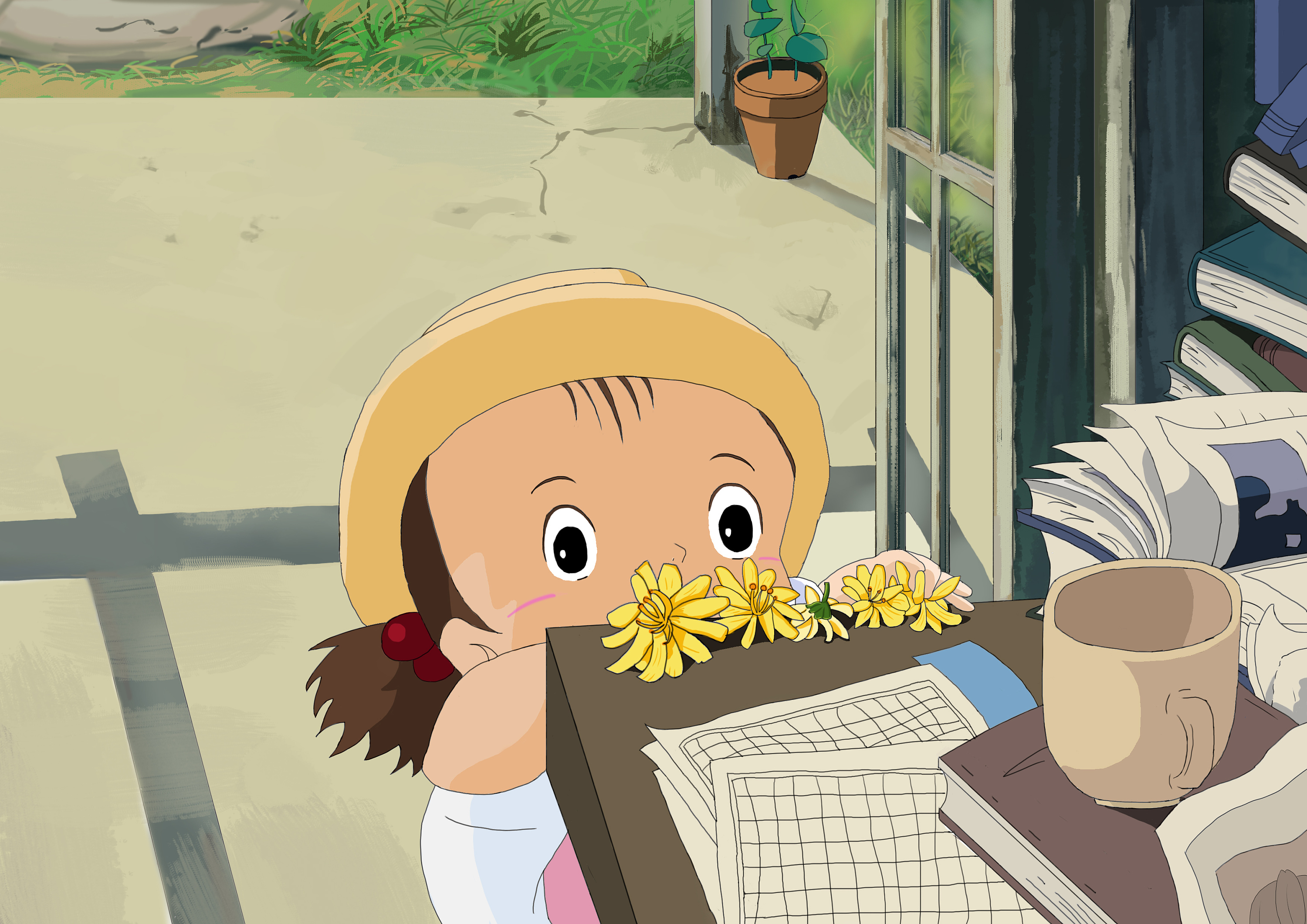 超喜欢宫崎骏啦所以画下来~|插画|其他插画|咕啾啾啾 - 临摹作品