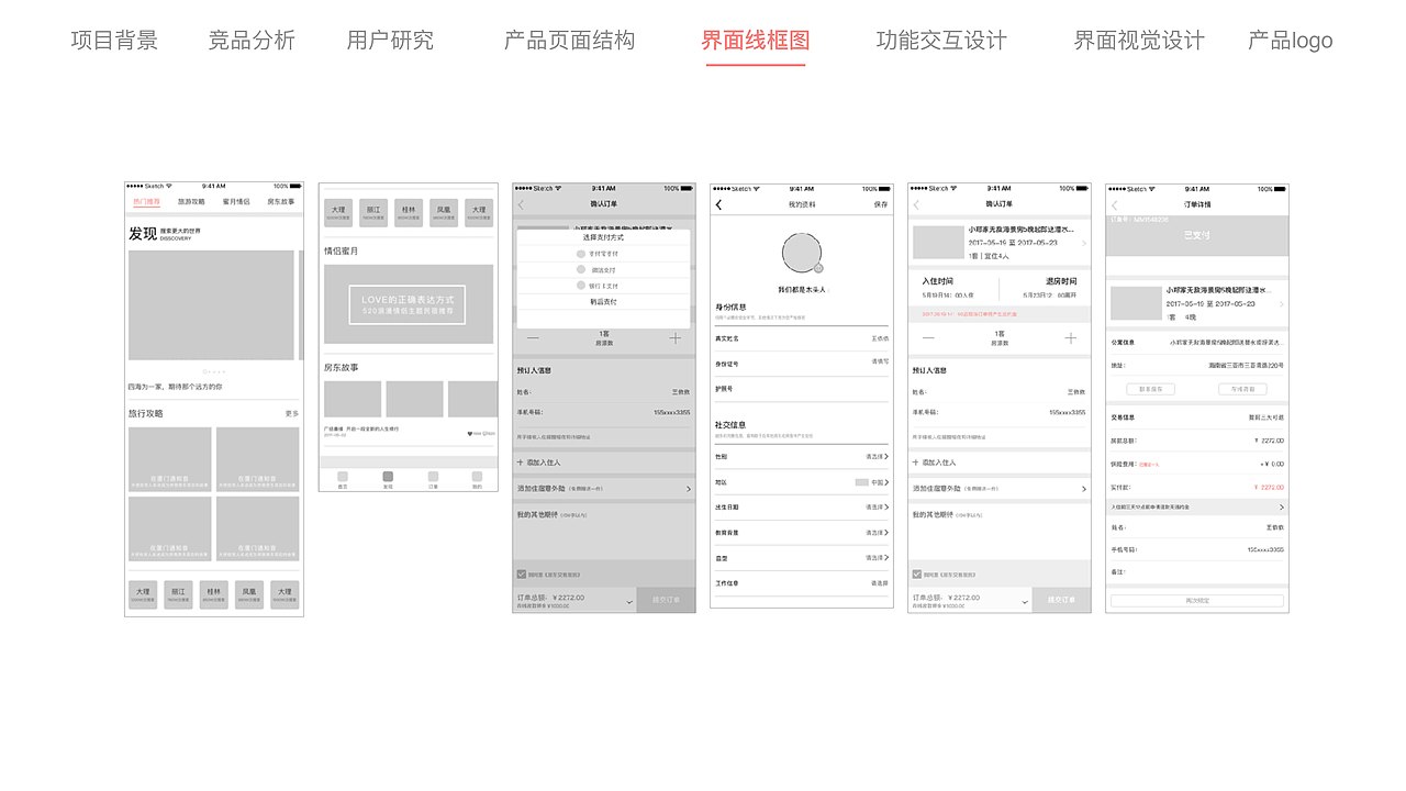 一款关于民宿的设计文档