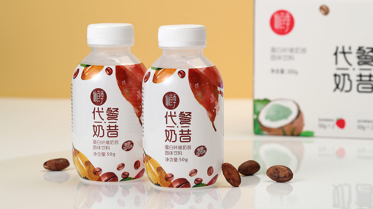 代餐奶昔包装设计 × 枫桥设计（图ZMjQ5OTYzNDk2） - 包装 - 站酷设计师枫桥包装设计原创素材 - 站酷ZCOOL