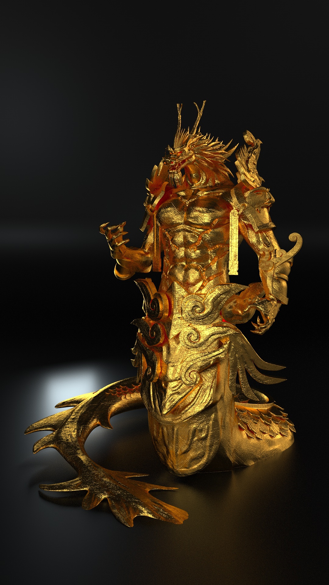 黄金龙,金属材质